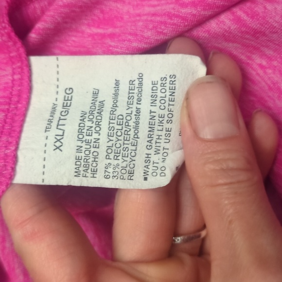 Under Armour Pink Freedom Quick Dry V Neck Athletic Tee - Picture 5 of 5